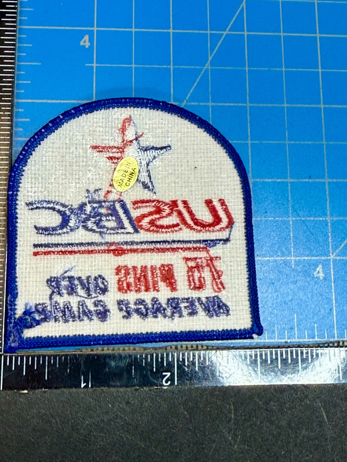 USBC 75 Pins Over Average Game ABC Bowling Vintage Sports Souvenir Patch