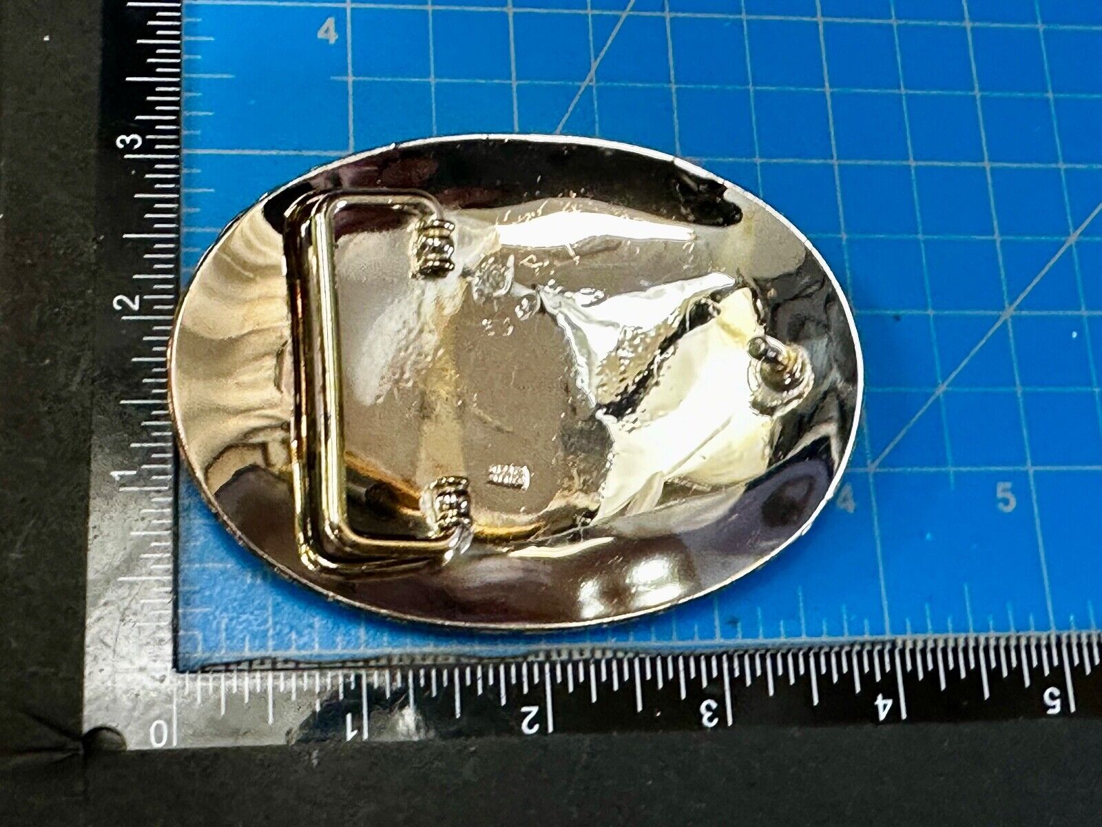 Unique Deer  Buck Elk - Ornate Alpaca Mexico Made Vintage Belt Buckle