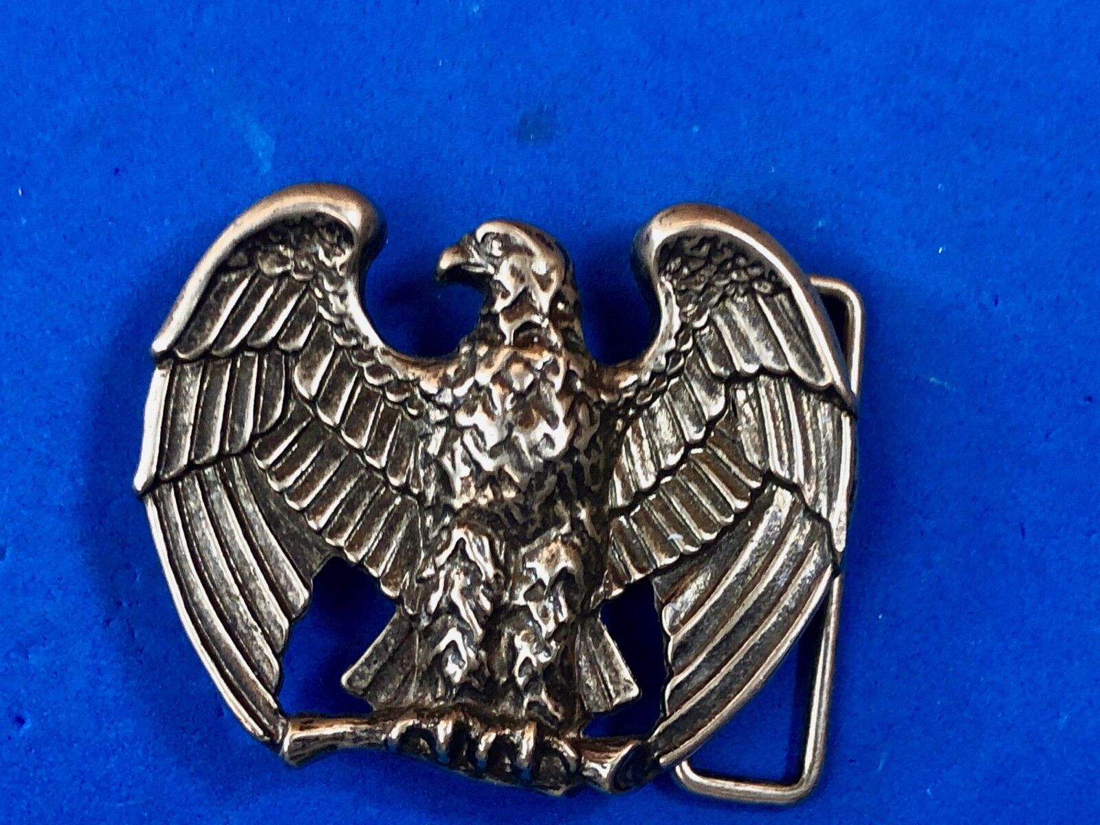 Vintage Avon American Eagle Patriotic Metal / Silver Tone Belt Buckle