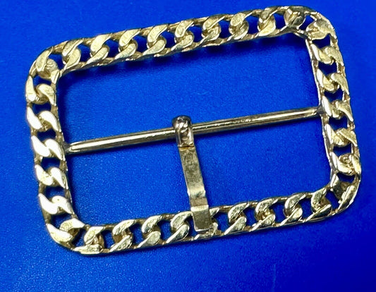 vintage gold color knot pattern center bar replacement belt buckle