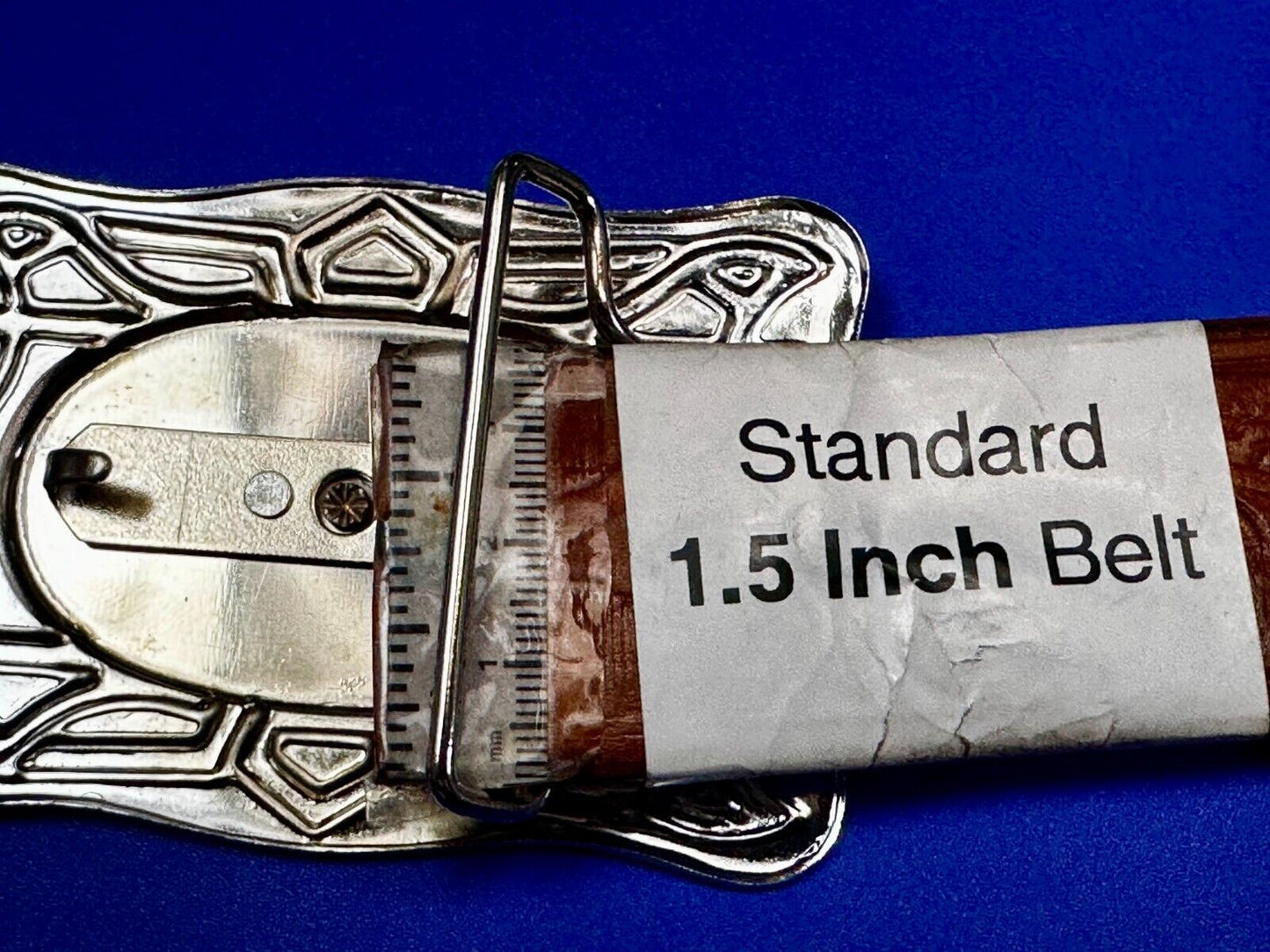 Vintage Cowboy Saddle Bronc Bucking Horse Two Tone Belt Buckle