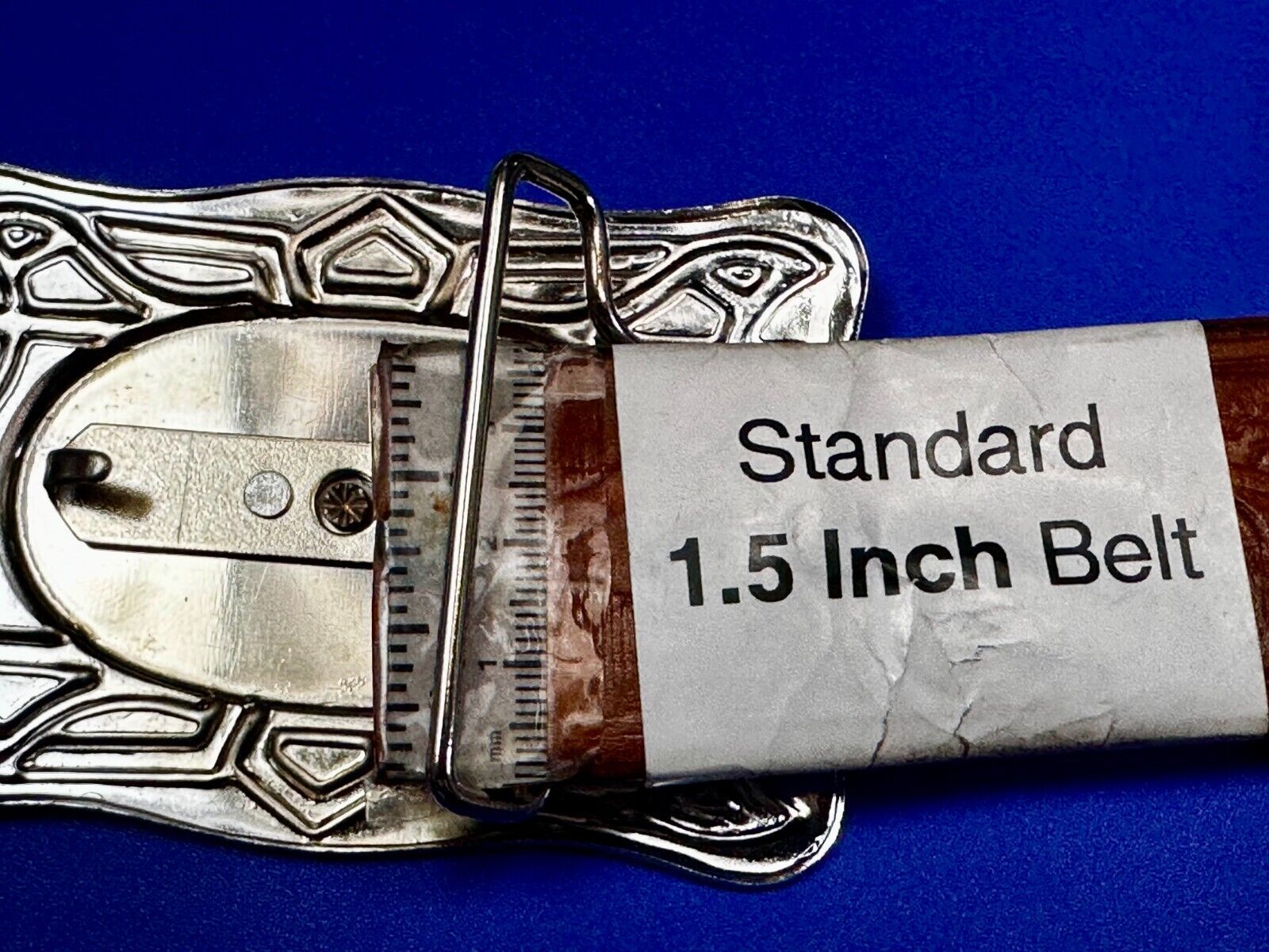 Vintage Cowboy Saddle Bronc Bucking Horse Two Tone Belt Buckle