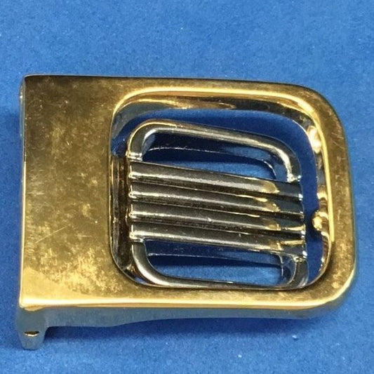 Vintage Gold and Silver Tone small dress belt buckle