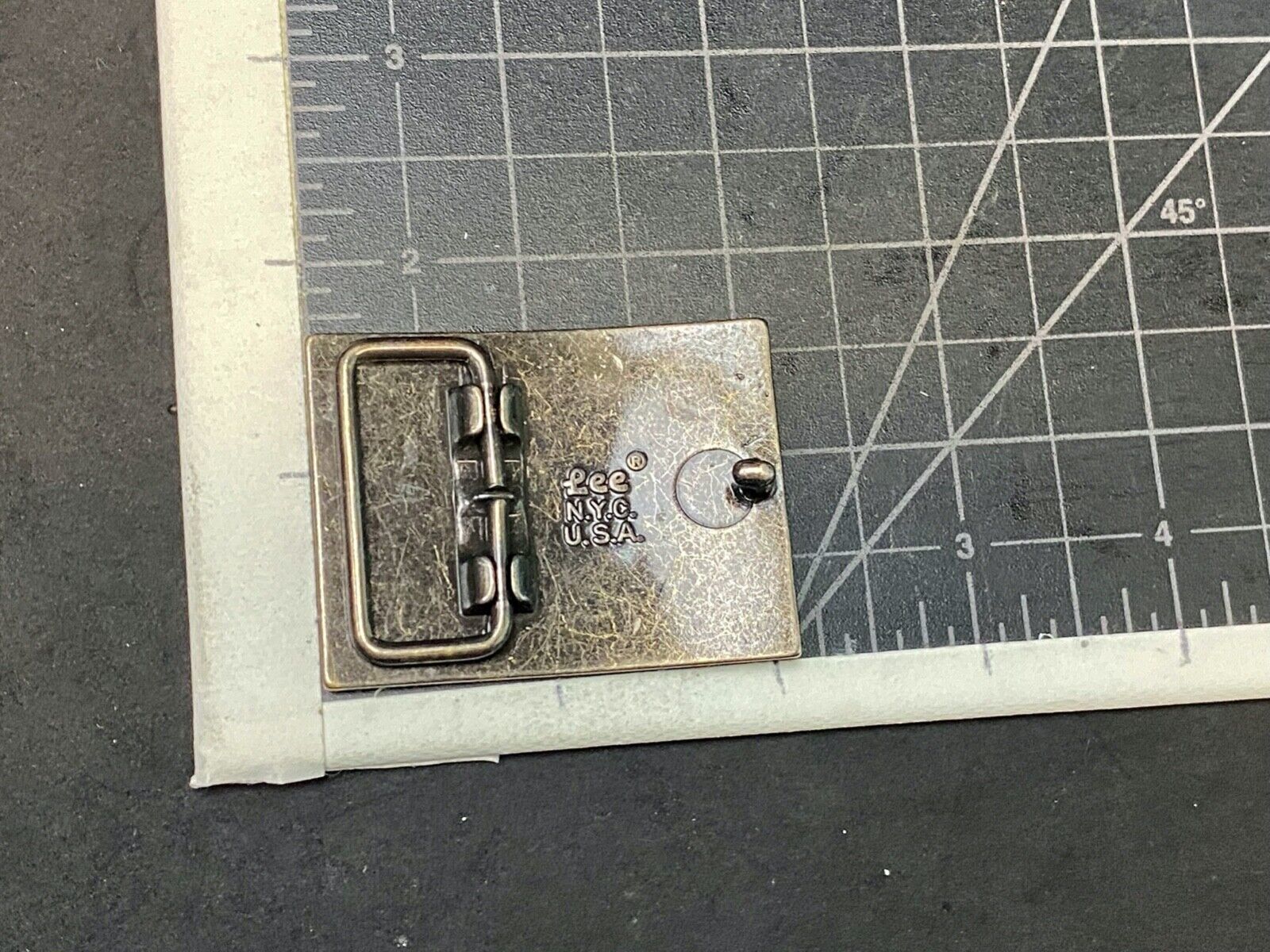 Vintage Lee Brand Nyc Lee Jeans Company Belt Buckle  Screw Studded