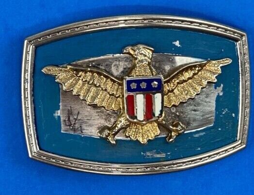 United States Of America Eagle With Shield Belt Buckle Colorful!   Different!