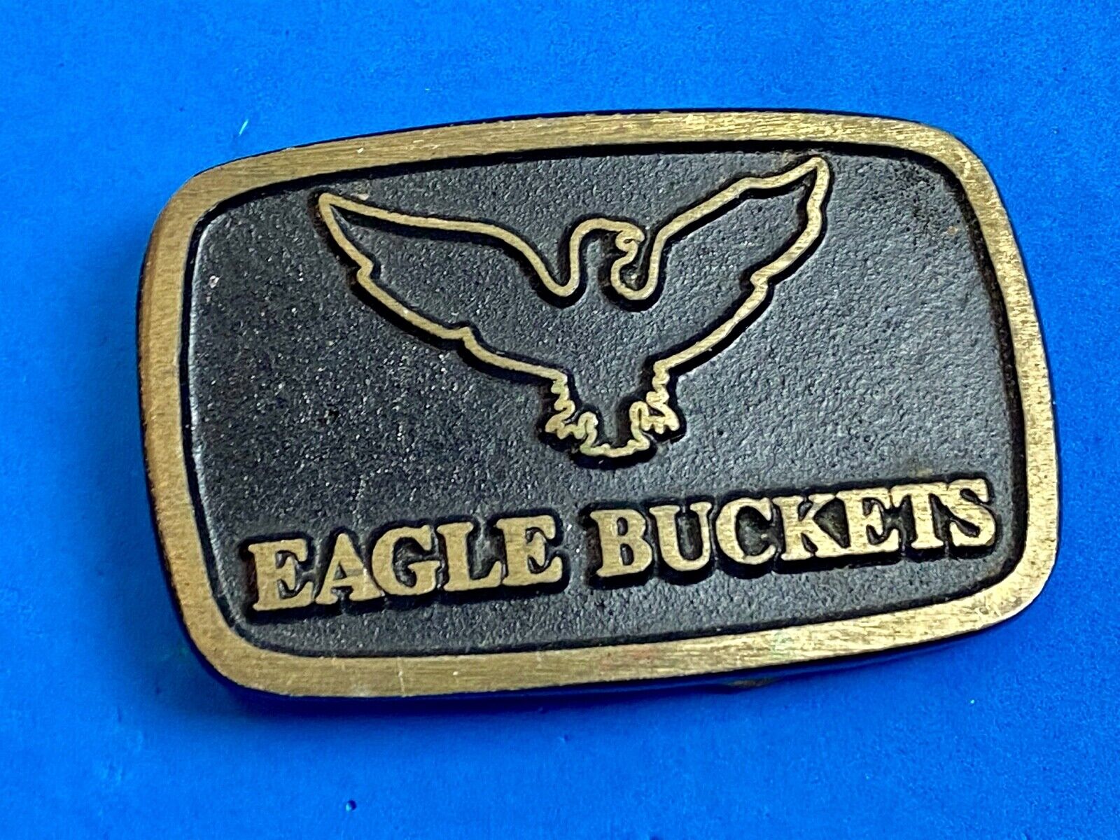 Vintage Heavy Machinery Construction - eagle buckets - belt buckle