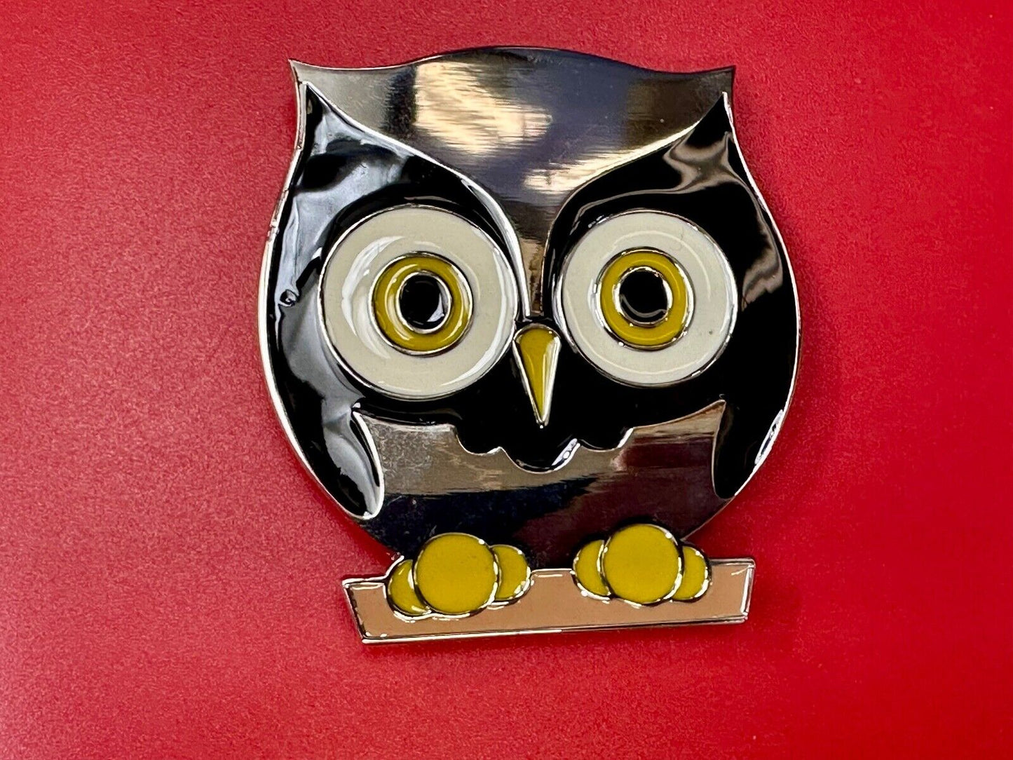Adorable Perched OWL - Big Eyed Animal Lovers cutout belt buckle