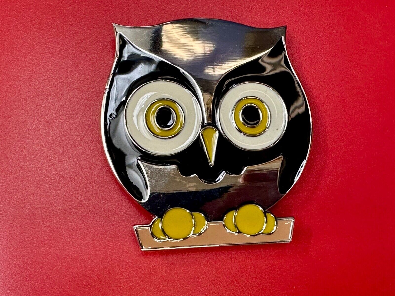 Adorable Perched OWL - Big Eyed Animal Lovers cutout belt buckle
