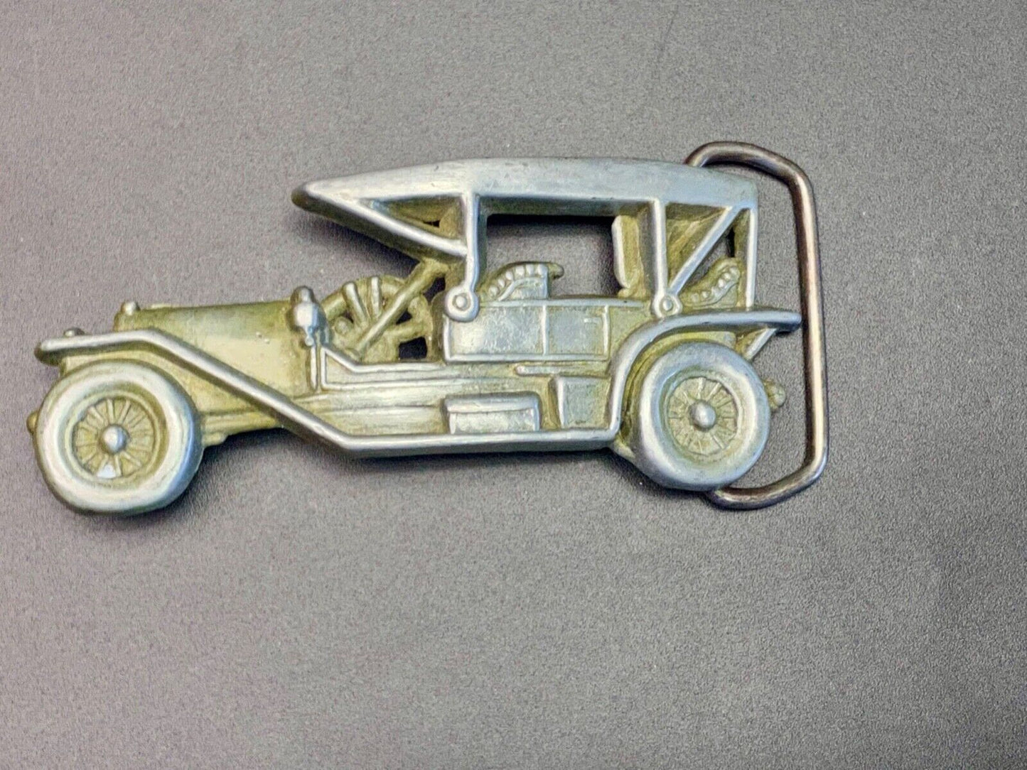 Vintage Cut Out Car - Old Time Auto Collectors Belt Buckle