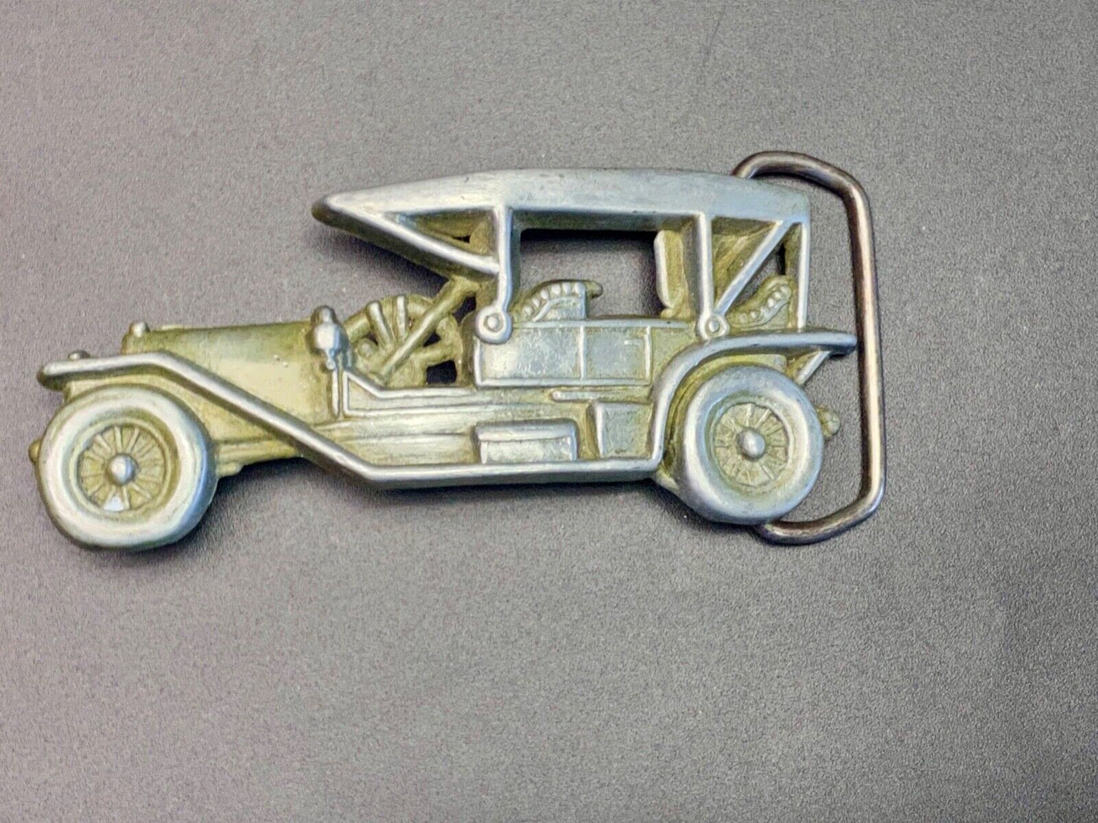 Vintage Cut Out Car - Old Time Auto Collectors Belt Buckle