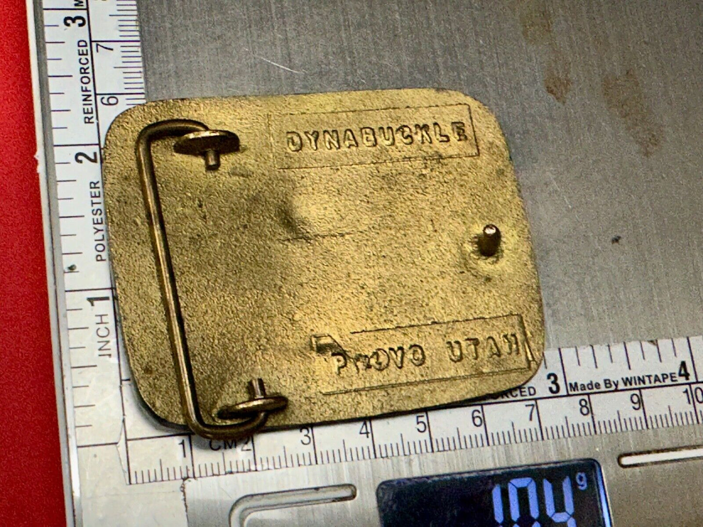 Valmont skincare products Company Solid Brass Vintage Belt Buckle by Dynabuckle