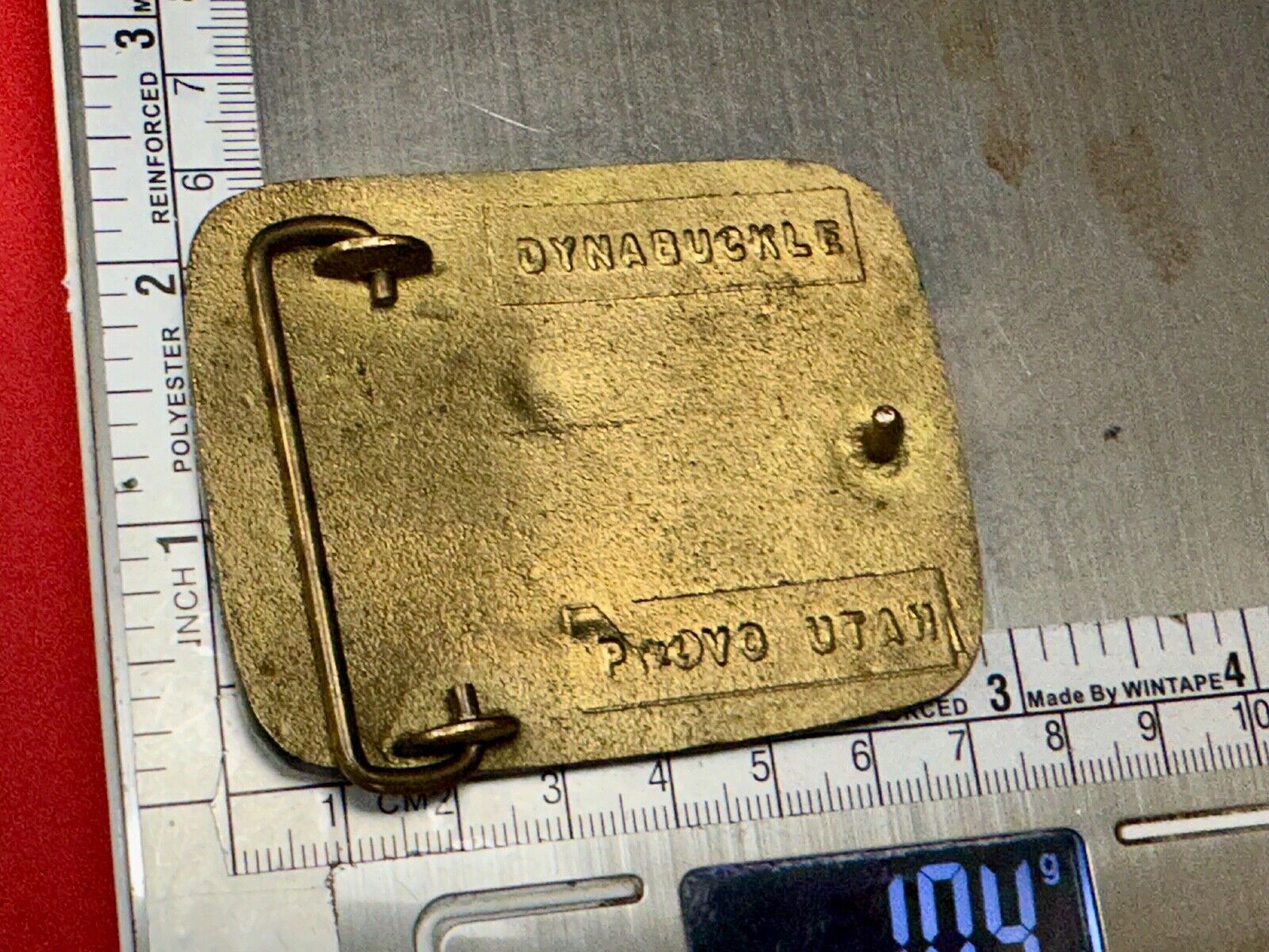 Valmont skincare products Company Solid Brass Vintage Belt Buckle by Dynabuckle