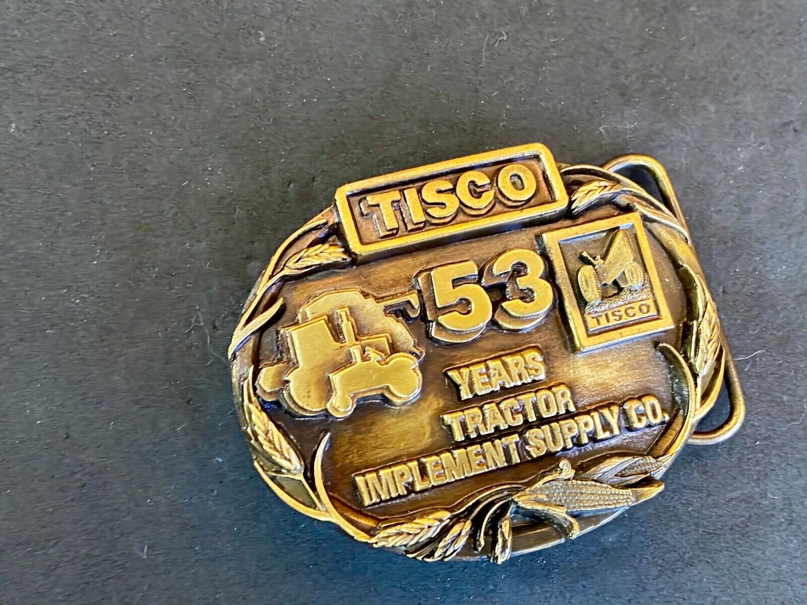 Tisco Tractor Implement Supply Co. 53 Years Belt Buckle Limited Edition 1987