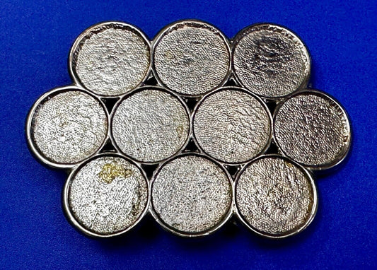 Vintage Artisan Coin Collectors Belt Buckle Project Or Craft - Add Your Own!