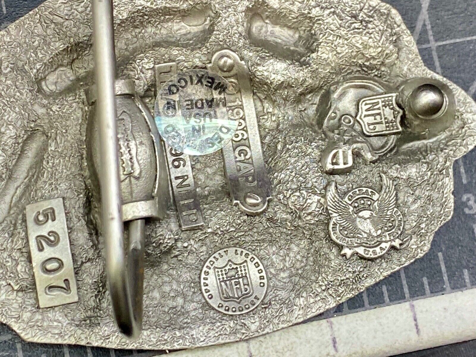90s Vintage San Francisco 49ers Team of the Decade 1990 Belt Buckle Only 10,000