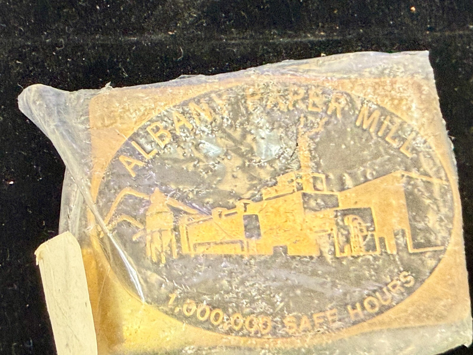 Albany Paper Mill 1,000,000 Safe Hours Solid Brass 1988 Anacortes Belt Buckle