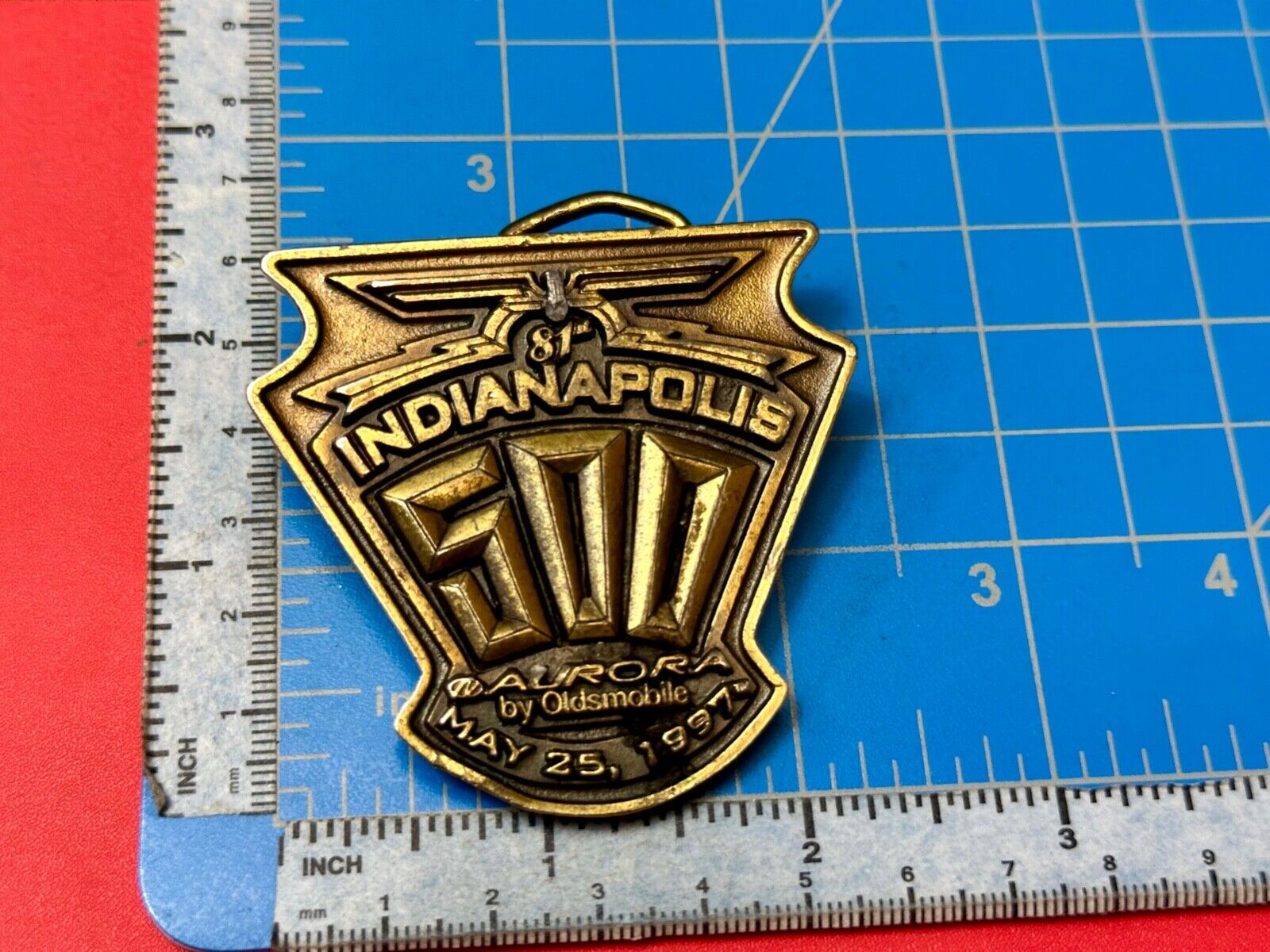 81st Indianapolis 500 Race Aurora Oldsmobile 1997 Siskiyou belt buckle