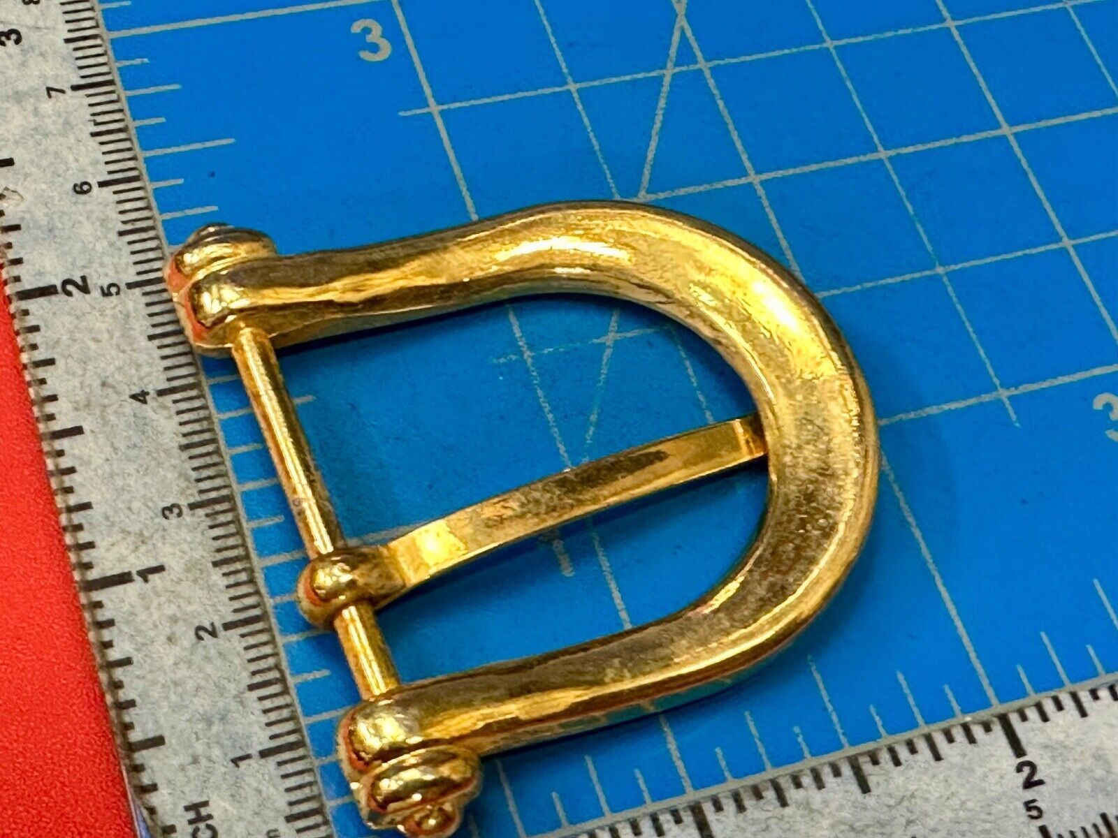 Vintage antique replacement smooth curves u shaped belt buckle