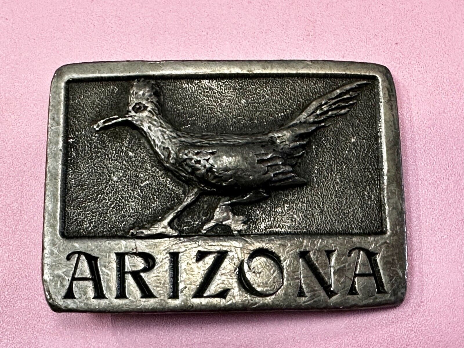 Arizona Roadrunner Southwestern Desert Bird VTG 1984 Belt Buckle by Sanchez Int.