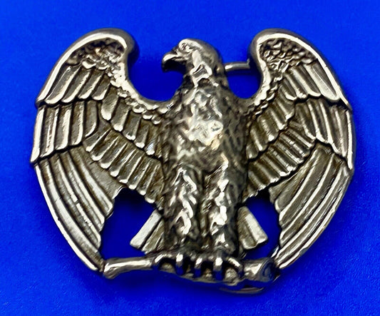 Vintage Avon 1970s Patriotic American Eagle Silver Tone belt buckle