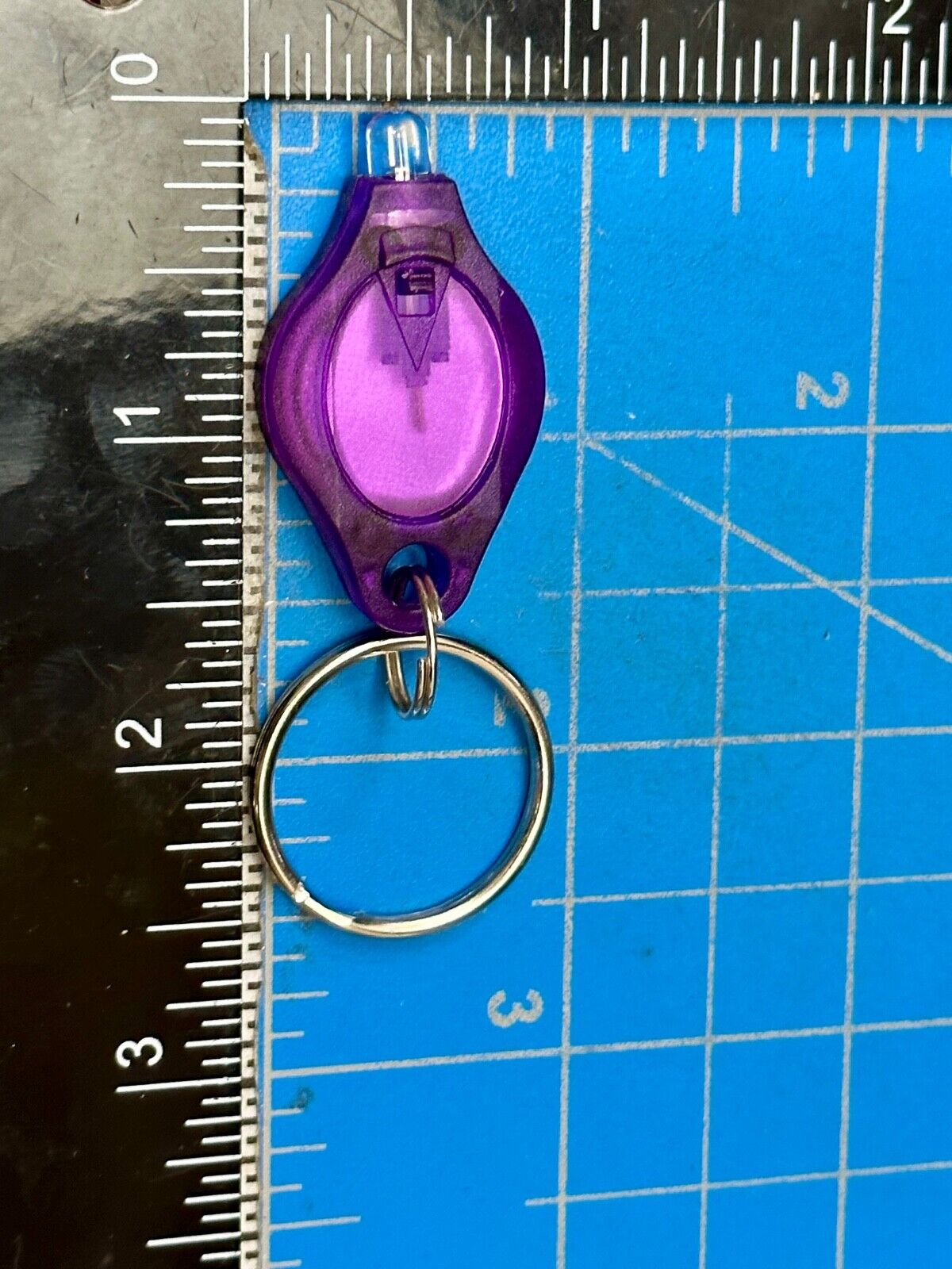UV Mini LED Keychain Flashlight Black Light UV Lights Key Ring JWISLAND