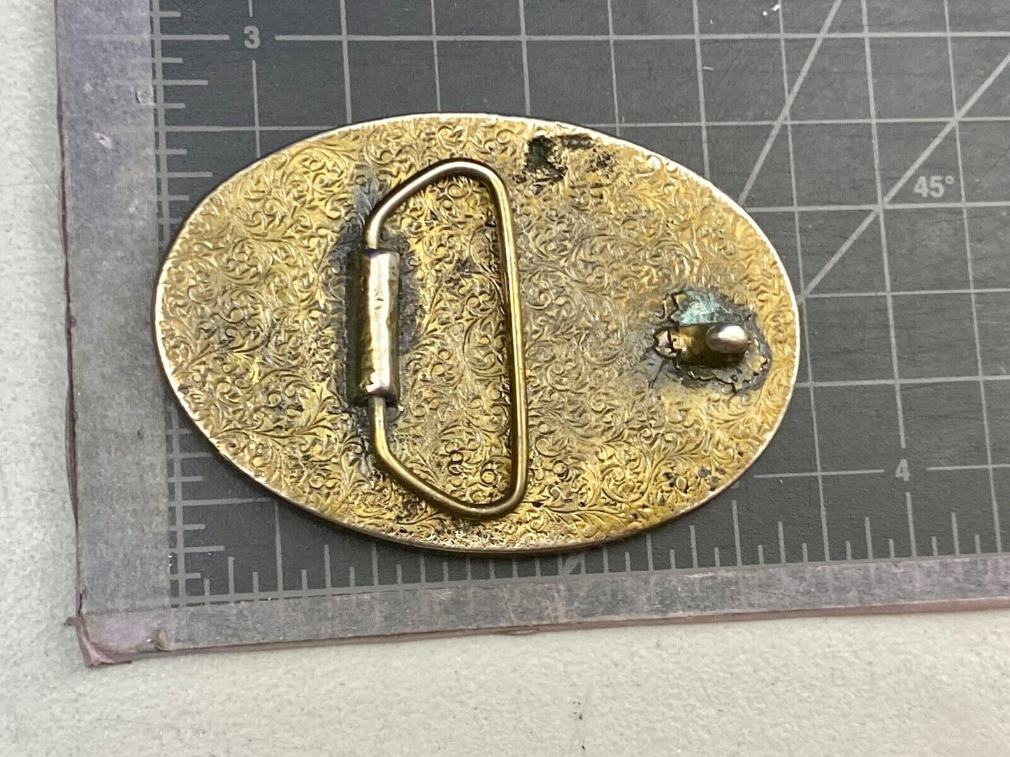 Tribute to the Horse - head, bust profile in western commemorative belt buckle 