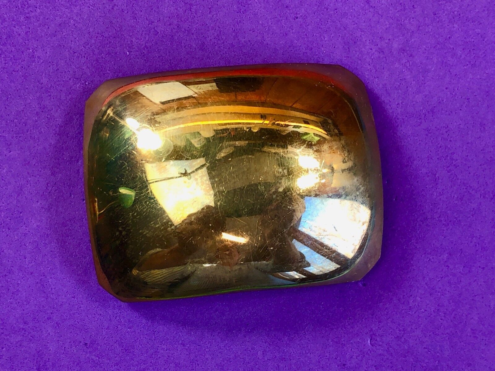 Unknown? polished Gold tone Vintage Belt Clip - buckle - Dress Scarf Purse Shoe 