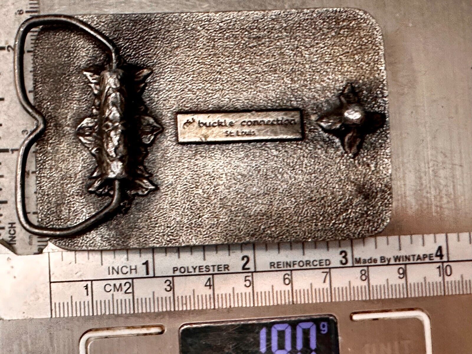 A-10 Thunderbird Warthog Air Force Fighter Jet Silver Tone Vintage Belt Buckle