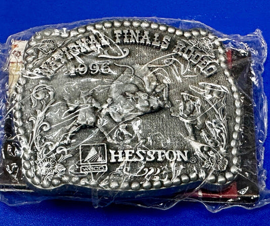 1996 NFR National Finals Rodeo NOS Youth Size Western Belt Buckle