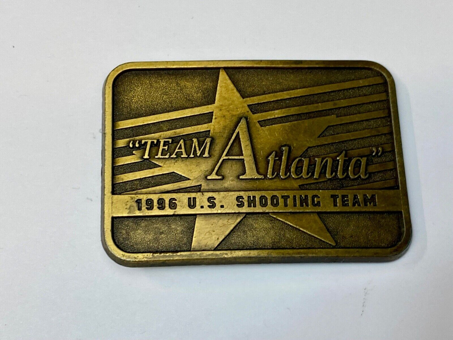 1996 Team Atlanta US Olympic Shooting Commemorative belt buckle