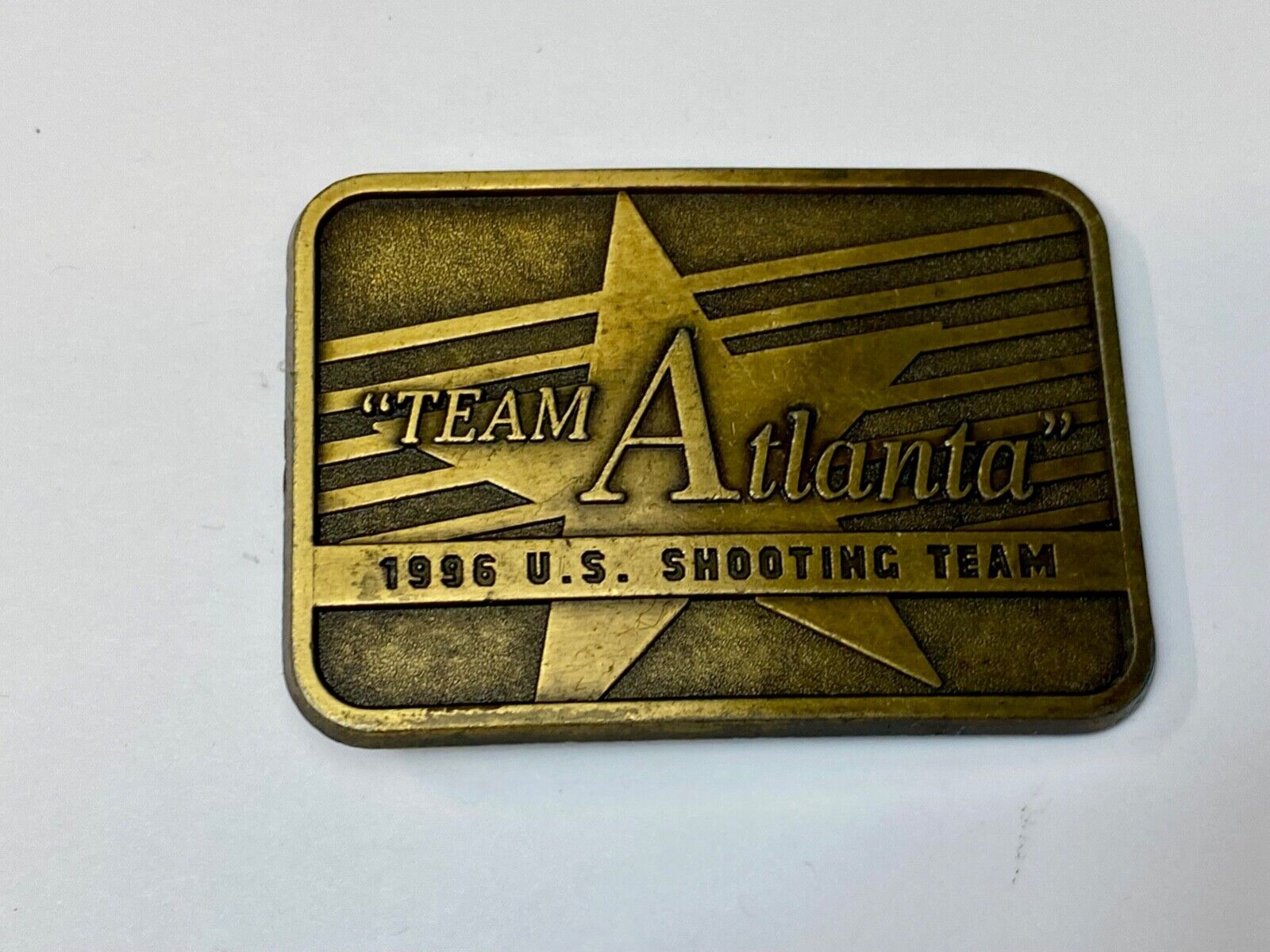 1996 Team Atlanta US Olympic Shooting Commemorative belt buckle