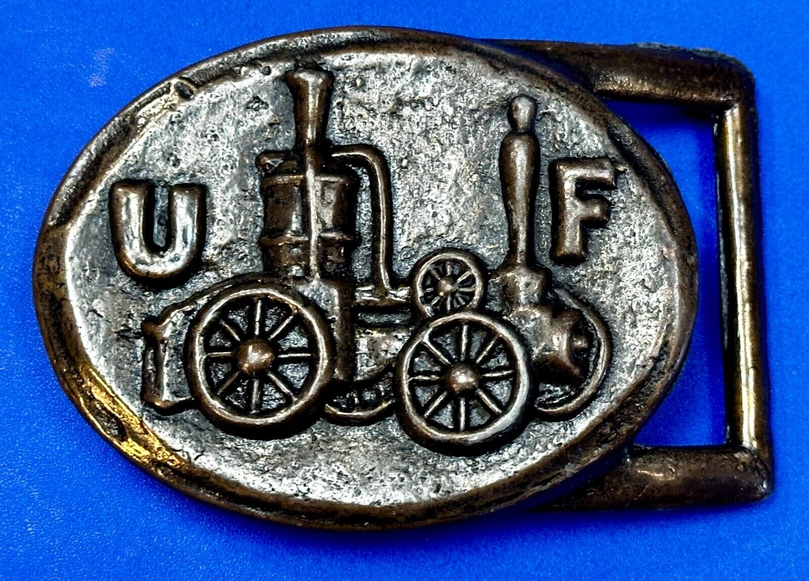 United Firemen UF Insurance Company of Philadelphia Fire Truck Belt Buckle