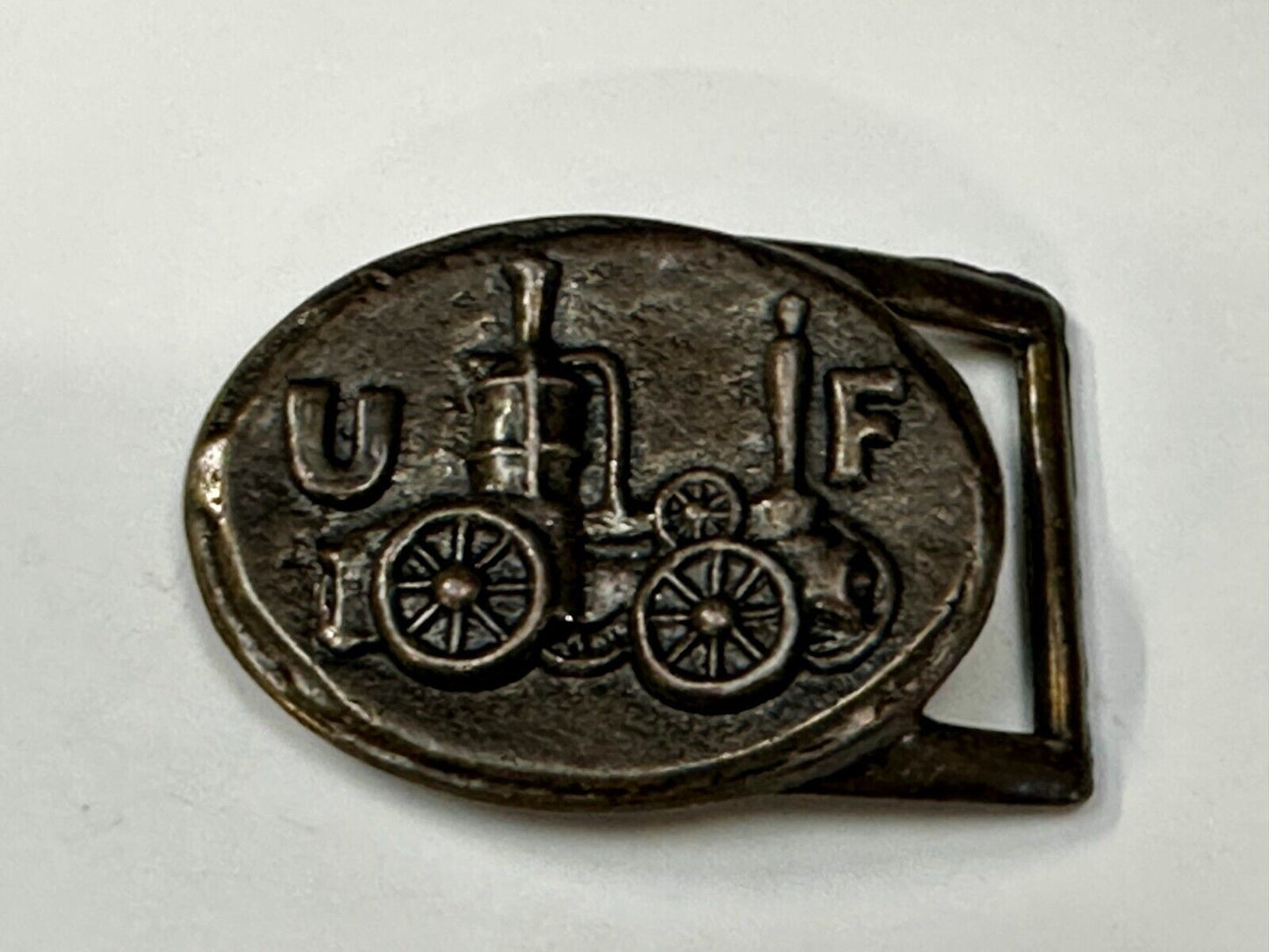 United Firemen UF Insurance Company of Philadelphia Fire Truck Belt Buckle