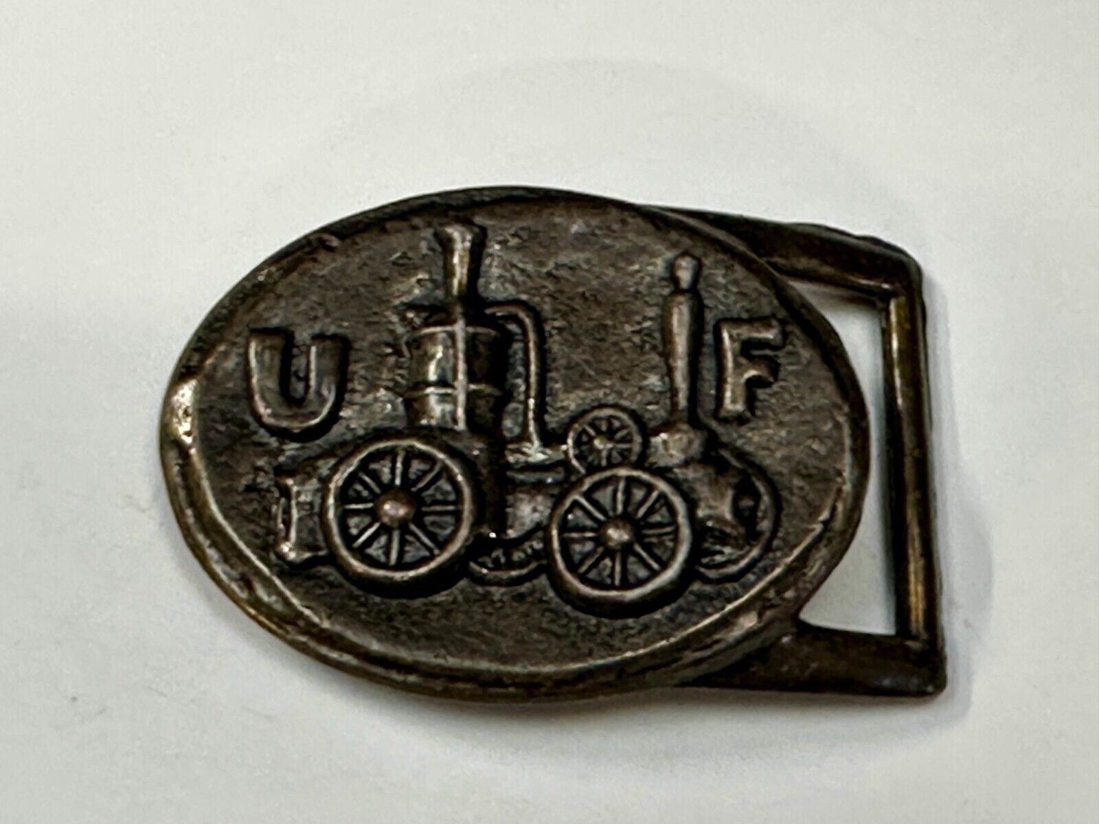 United Firemen UF Insurance Company of Philadelphia Fire Truck Belt Buckle