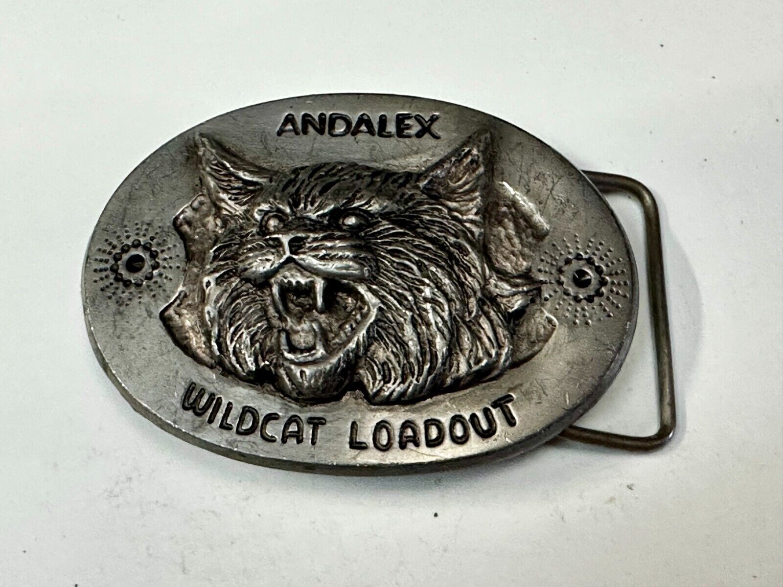 Andalex Wildcat Loadout Vintage Belt Buckle by Sculpture Artist Gary Frazen