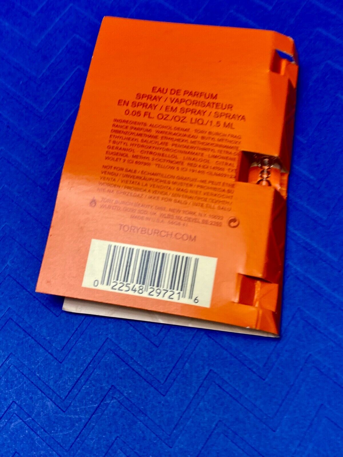 Tory Burch My First Fragrance Eau De Parfum Sample Spray .05 Fl Oz/1.5 Ml