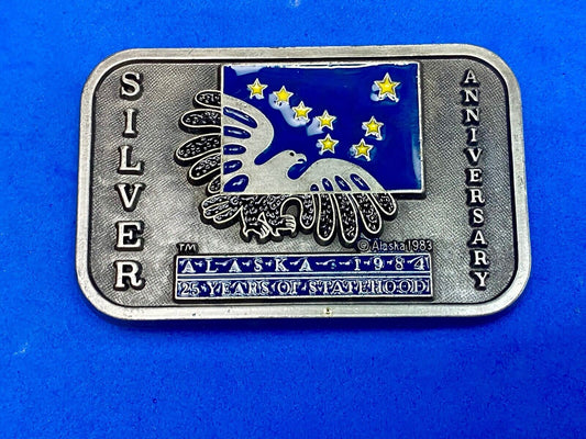 Vintage 1983 State Of Alaska - Silver Anniversary By Frontier Marketing 