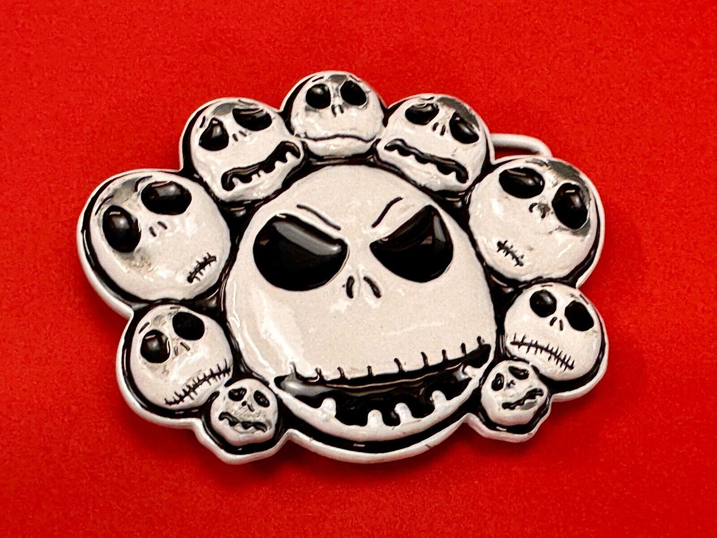 Tim Burtons The Nightmare Before Christmas Multiple Skulls belt buckle - Disney