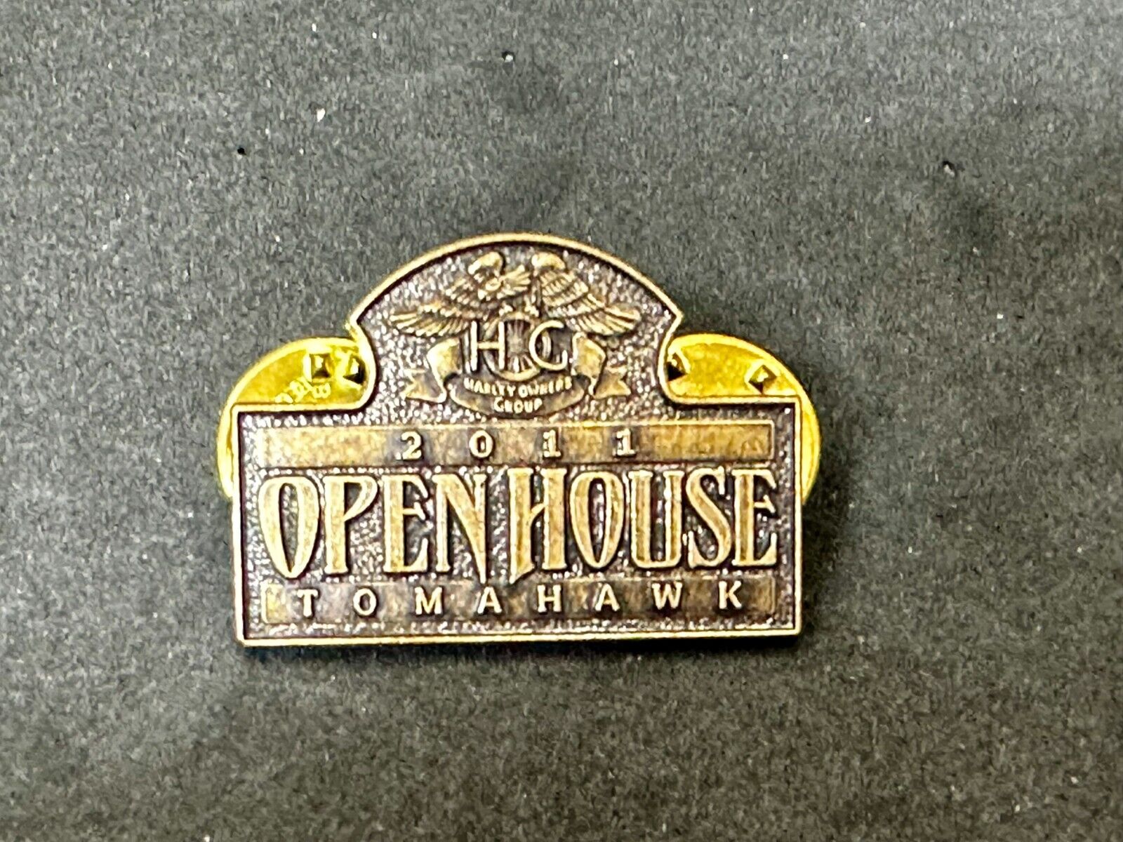 2011 Tomahawk NOS HOG Harley Davidson Owners Group Pin for Jacket or Vest