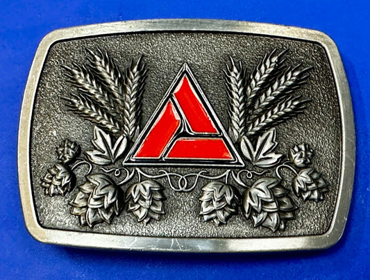A.G. Farming Company Wheat Red Logo Emblem Farmers Promo Vintage Belt Buckle