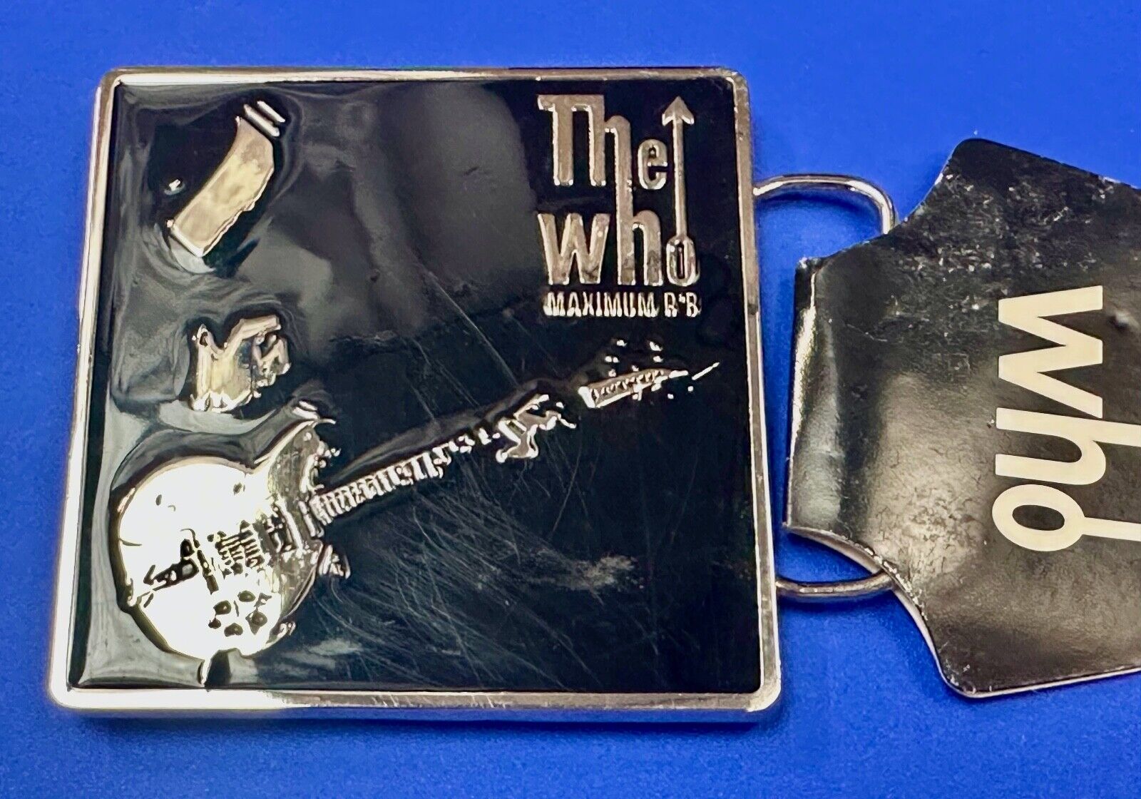 The Who - Maximum RnR Music Band Guitar Player 2005 Bravado  Merch Belt Buckle