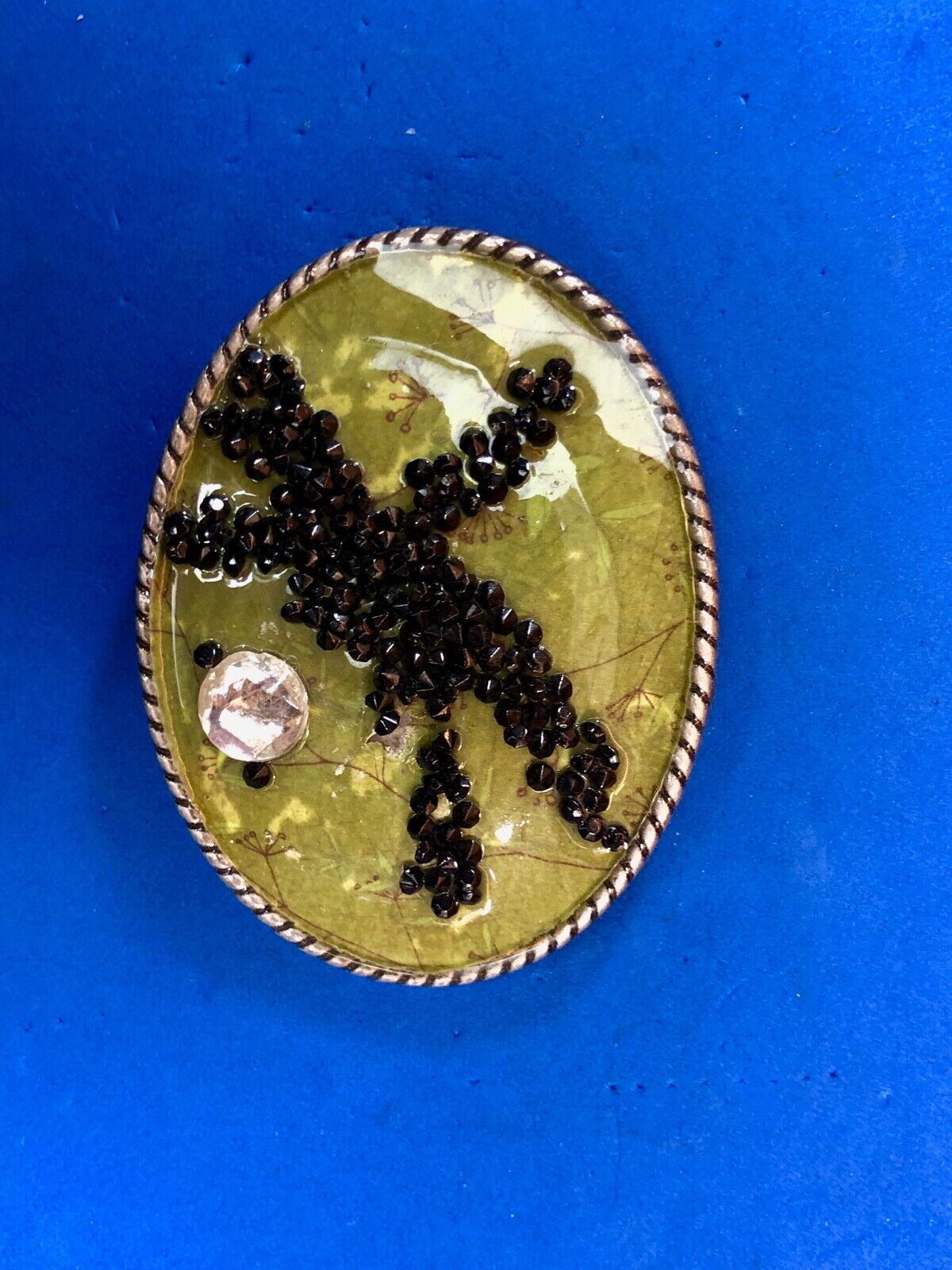Unique IVAN western belt buckle - Stone Art Artisan pattern starfish design