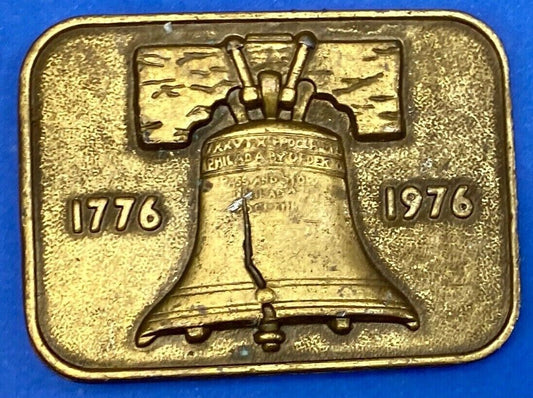 Bicentennial Liberty Bell 1776 American Belt Buckle -  Hencel 1976 Mount View Ca