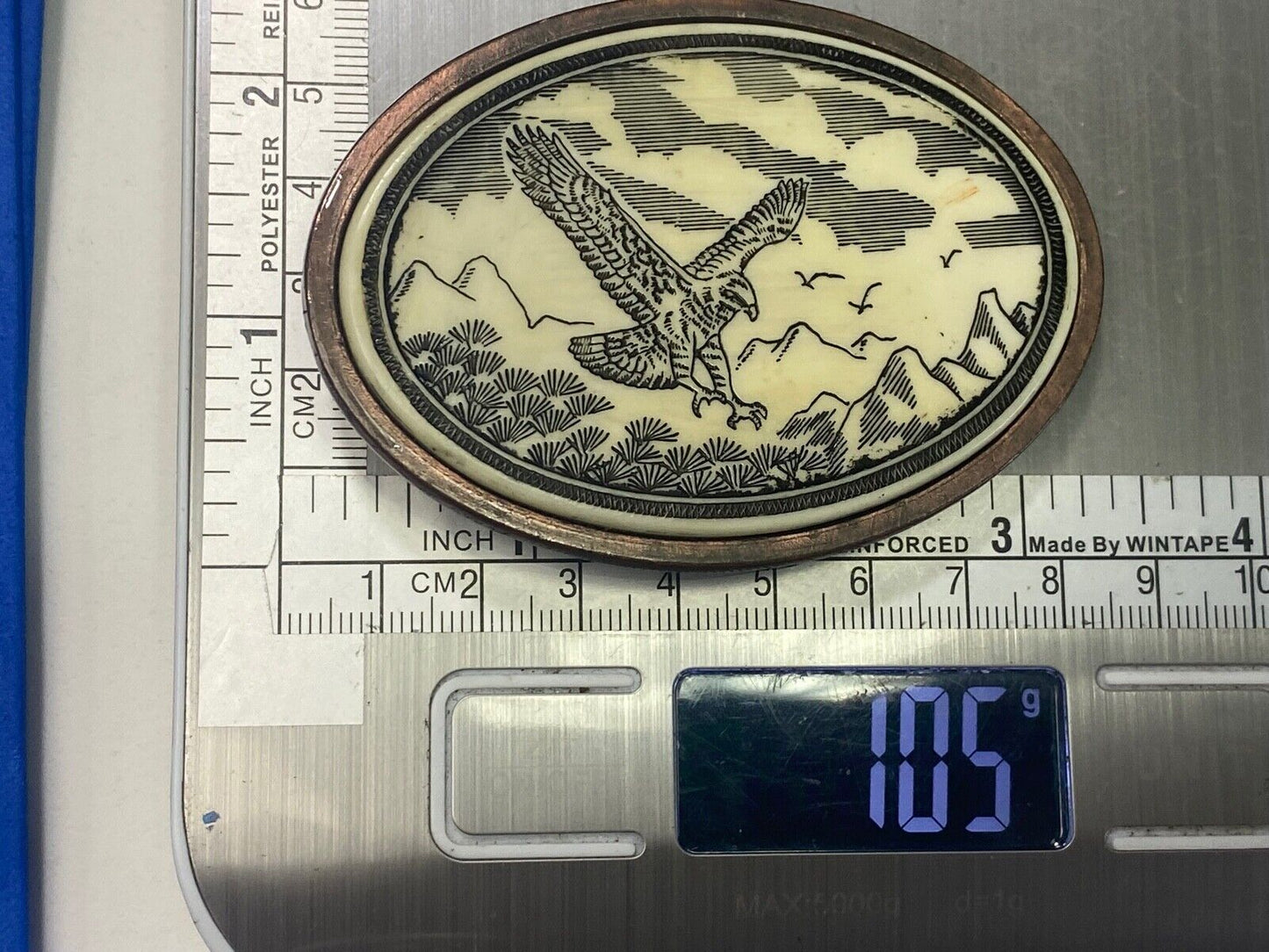 Vintage Hunting Eagle - Claws Out, Diving For Food Belt Buckle 