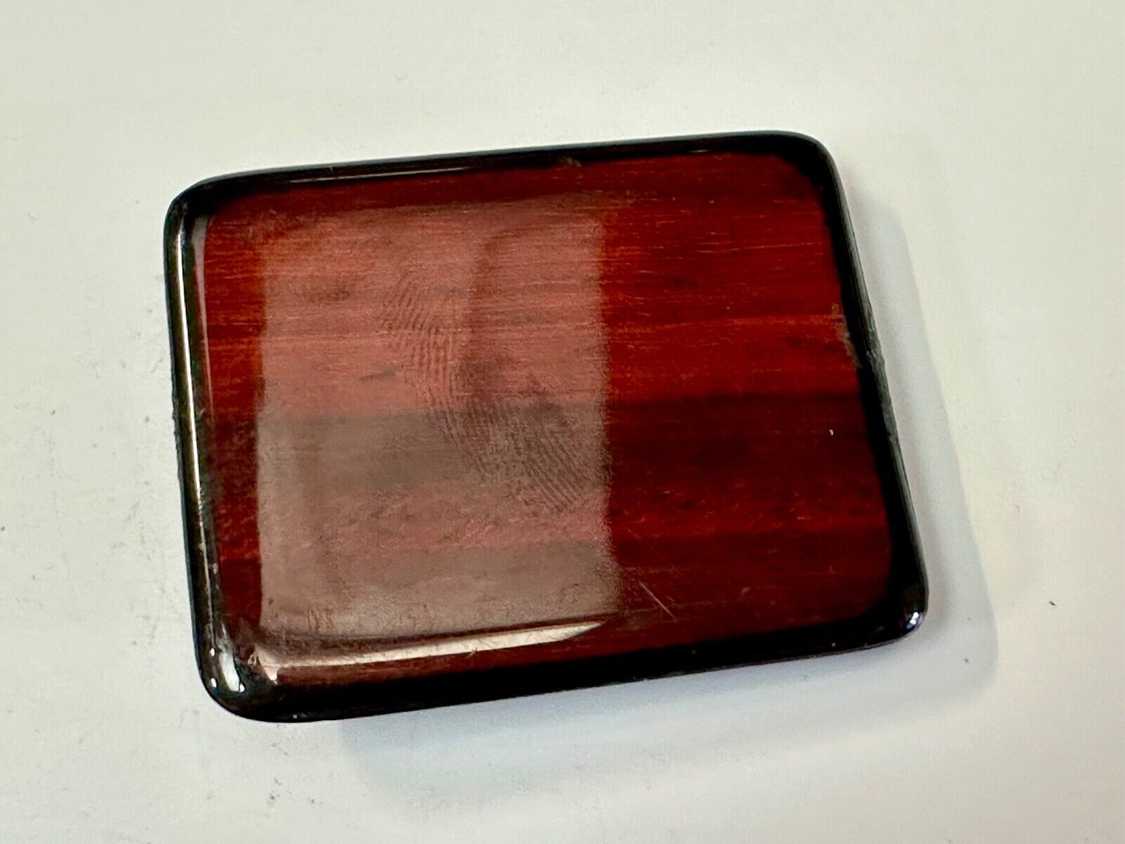 Beautiful Cherrywood? artisan glossy reflective belt buckle