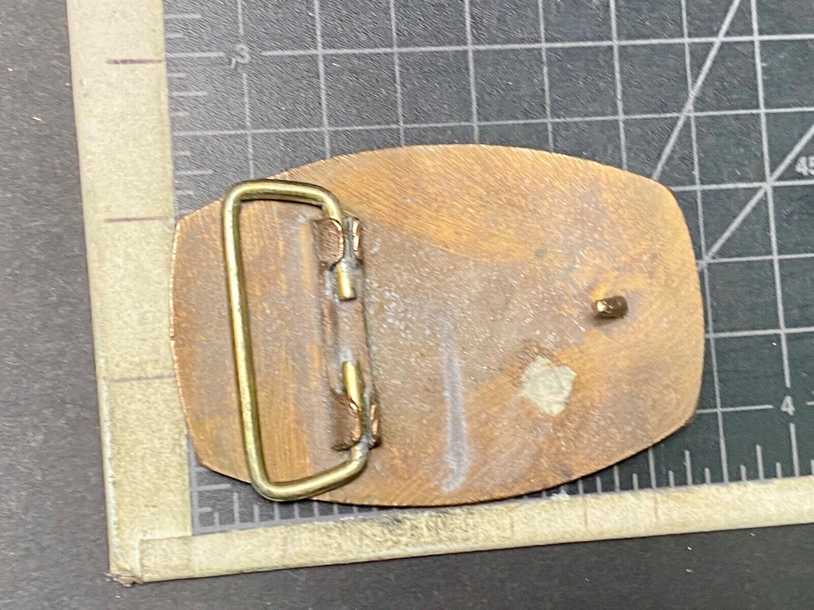 Truck Parts And Equipment Vintage Brass Tone? Belt Buckle