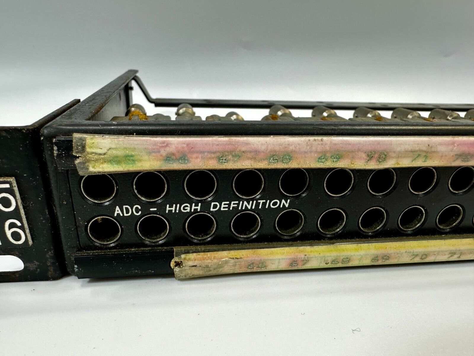 ADC Video Production Patchbay Patch Bay Panel Catalog number PPI1232RS-MVJT-BK