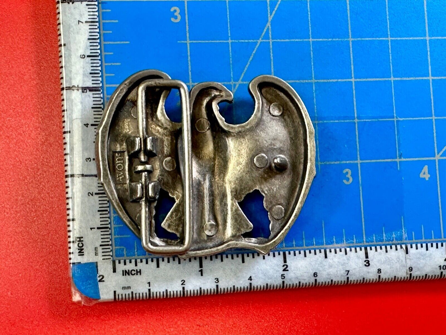 American Pride Patriotic USA Eagle Western cowboy Vintage belt buckle by Avon
