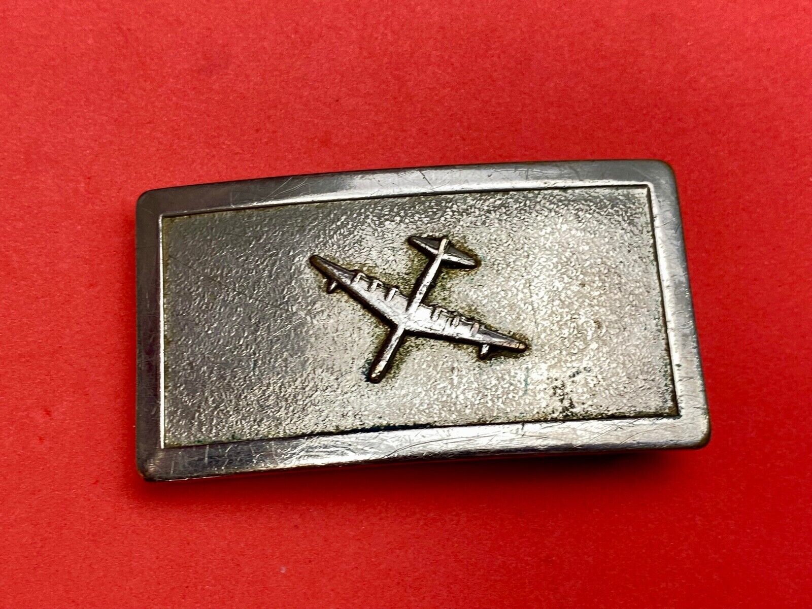 Airplane - Private Plane Pilot's Rectangular Silver Color Belt Buckle  