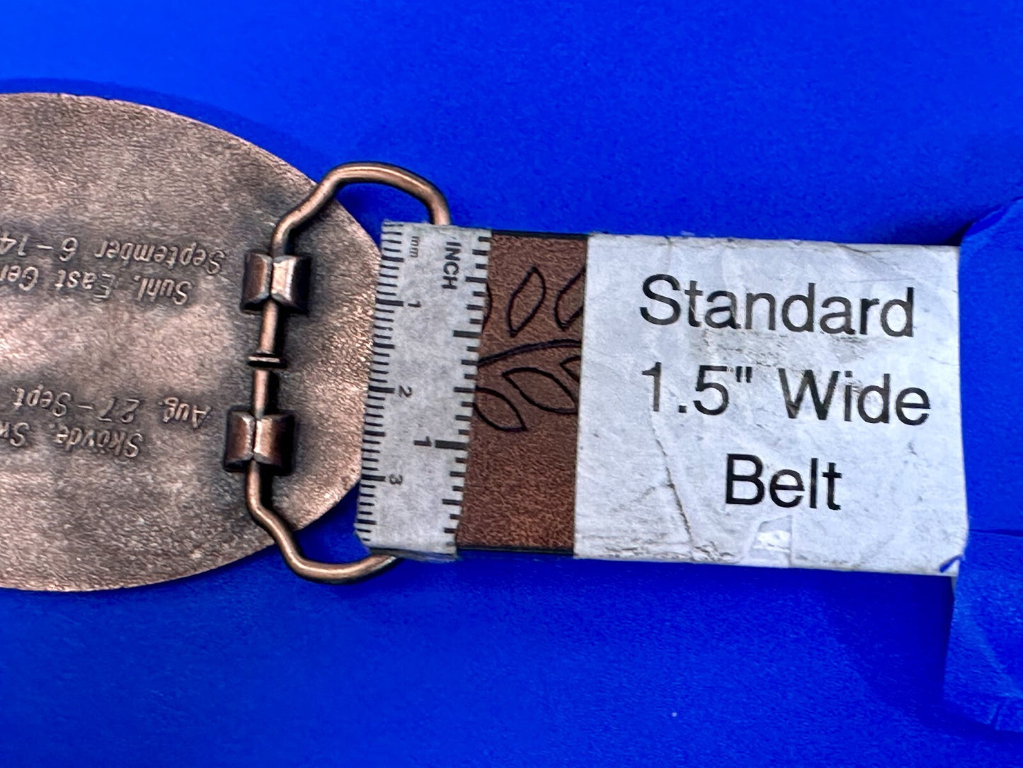 United States of America 1986 World Shooting Championship Souvenir Belt Buckle